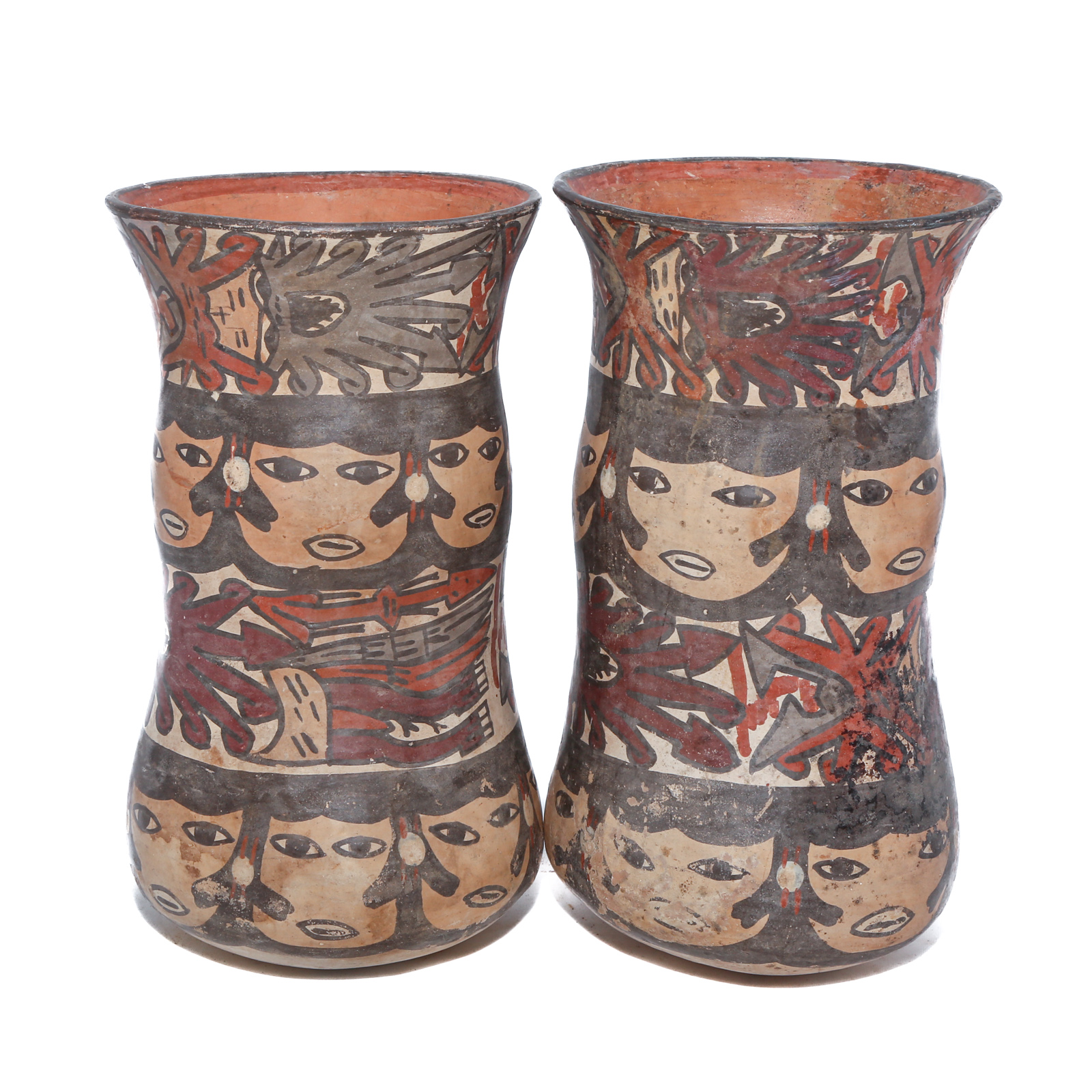 A PAIR OF NAZCA POLYCHROME