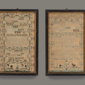 A Pair of Needlework Embroider