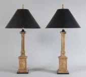 A Pair of Neo Classical Gilt M