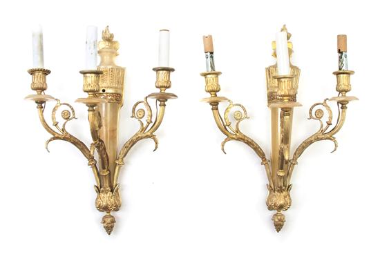 A Pair of Neoclassical Gilt