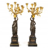 A PAIR OF NEOCLASSICAL GILT AN