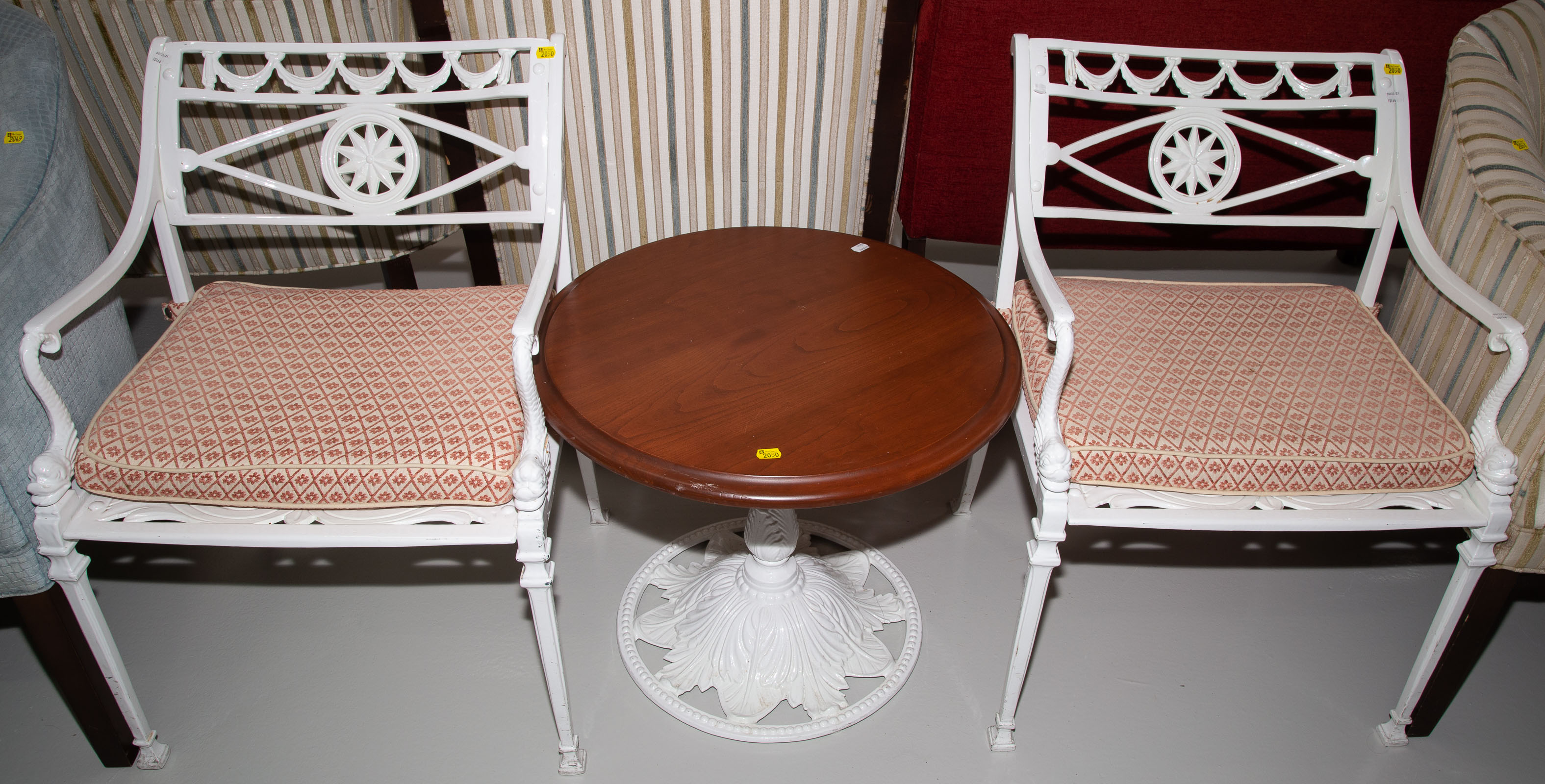 A PAIR OF NEOCLASSICAL IRON