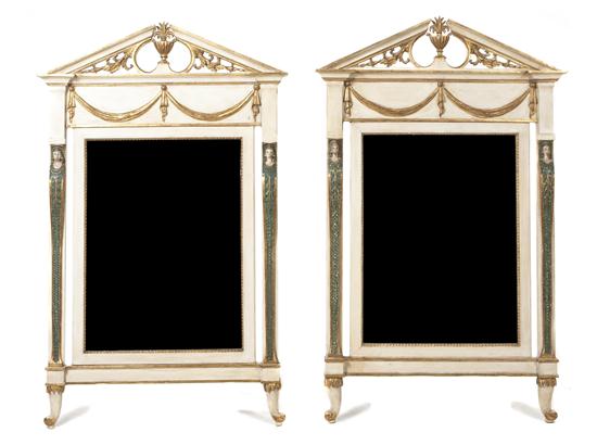 A Pair of Neoclassical Painted