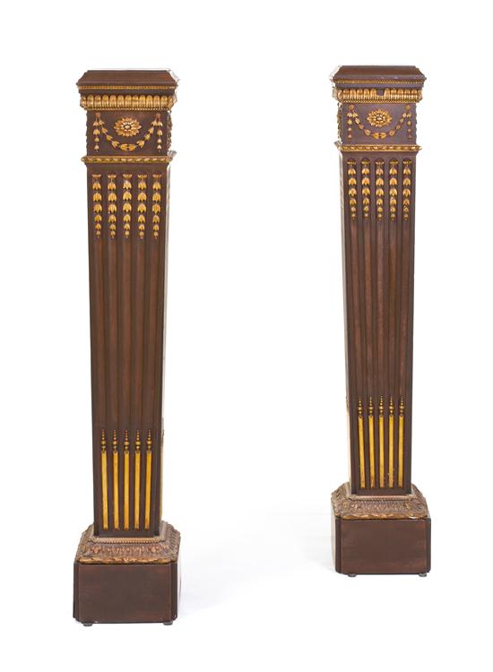 *A Pair of Neoclassical Parcel Gilt