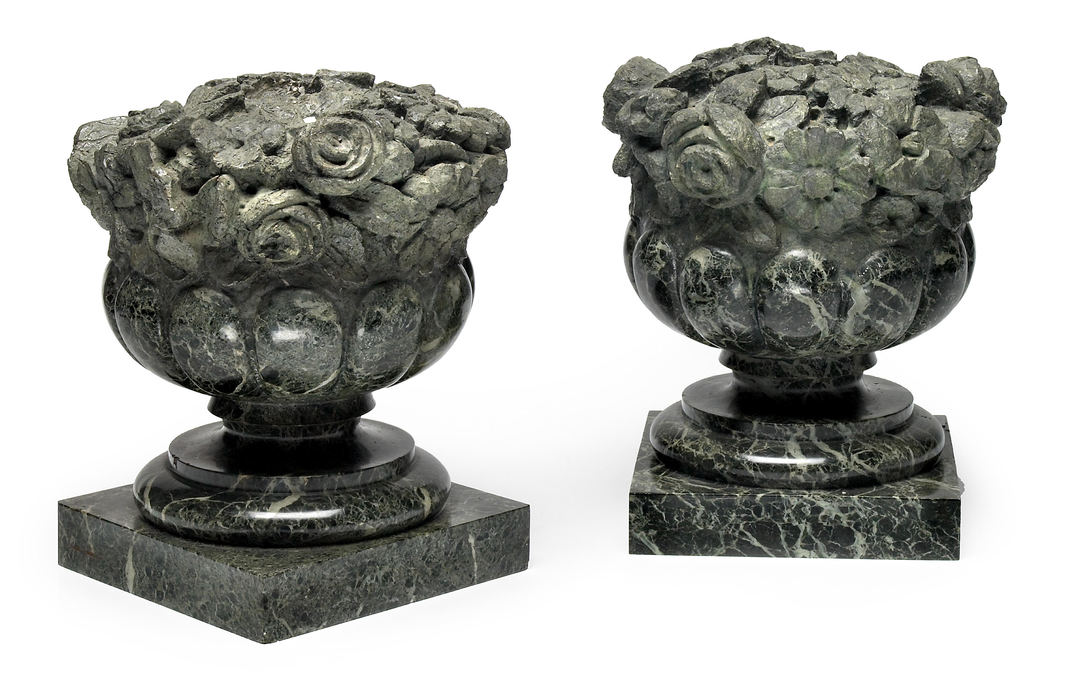 A pair of Neoclassical style carved