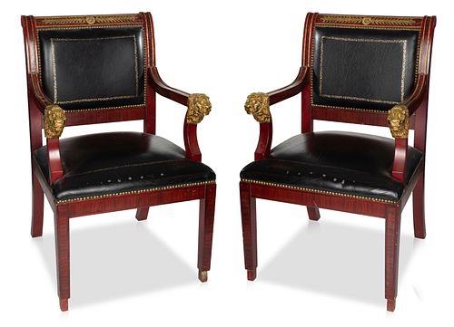 A PAIR OF NEOCLASSICAL STYLE GILT