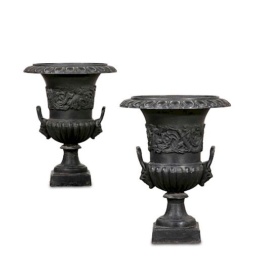 A PAIR OF NEOCLASSICAL STYLE CAST