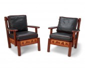 A PAIR OF NEW WEST FURNITURE M