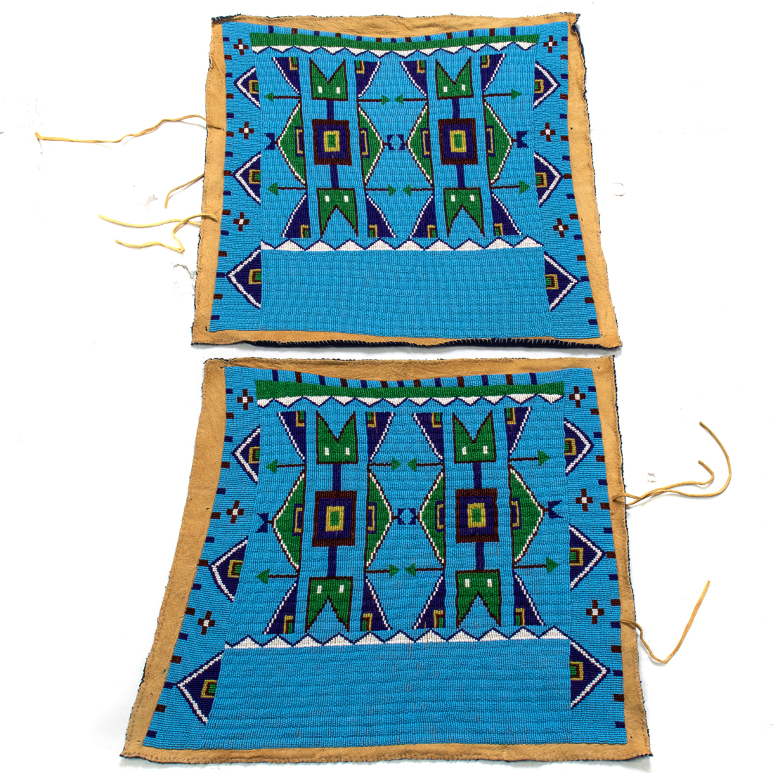 A PAIR OF NORTHERN PLAINS BEADED