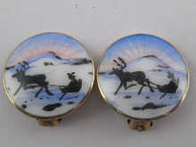 A pair of Norwegian yellow metal