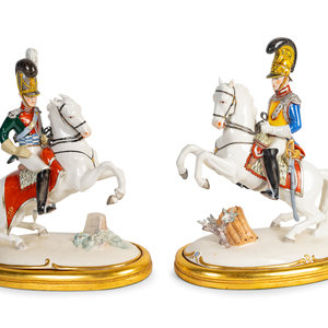 A Pair of Nymphenberg Porcelain