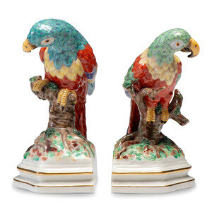 A Pair of Nymphenburg Porcelain