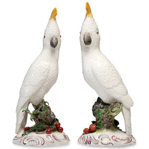 A Pair of Nymphenburg Porcelain