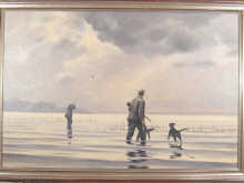A pair of oil on canvas pictures of