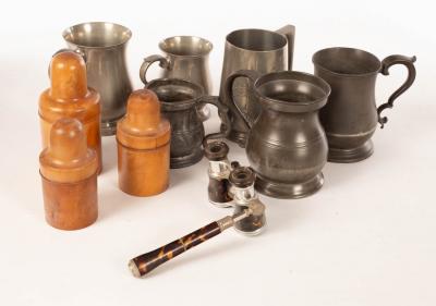 A pair of opera glasses, three
