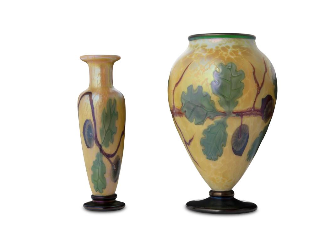 A PAIR OF ORIENT & FLUME STUDIO ART