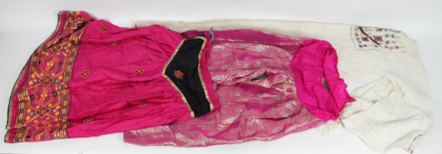 A pair of Oriental crimson ground