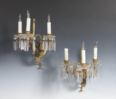 A Pair of Ormolu Mounted Cherub