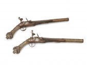 A PAIR OF OTTOMAN FLINTLOCK HO