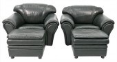A PAIR OF OVERSIZED LEATHER CL