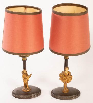 A pair of oxidized candlestick