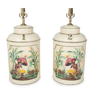 A Pair of Painted Tole