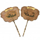 A PAIR OF PAPIER MACHE CHINOIS