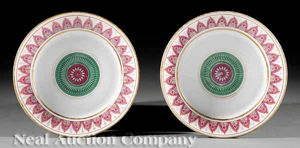 A Pair of Paris Porcelain Cabinet