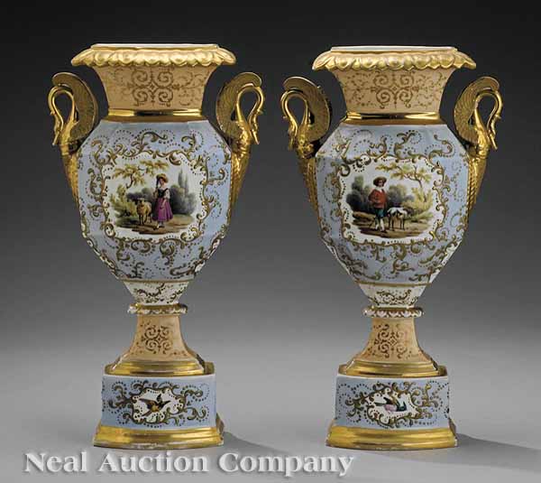A Pair of Paris Porcelain