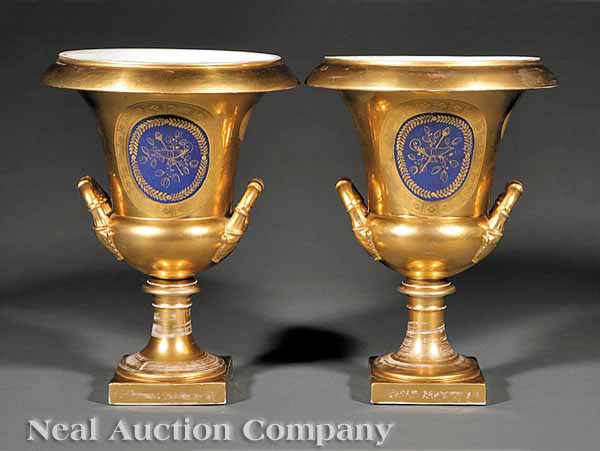 A Pair of Paris Porcelain