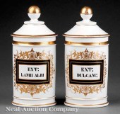 A Pair of Paris Porcelain Apot