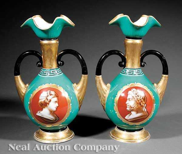 A Pair of Paris Porcelain