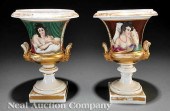 A Pair of Paris Porcelain Gilt