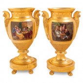A Pair of Paris Porcelain Vase