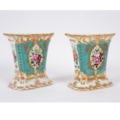 A pair of Paris porcelain vases,