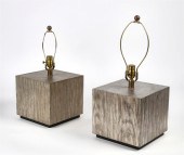 A PAIR OF PAUL MARRA SQUARE FO