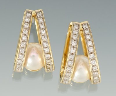 A Pair of Pearl and Diamond