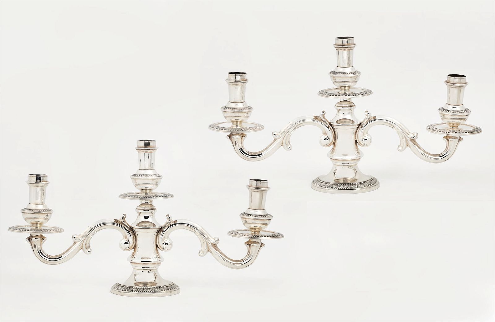 A PAIR OF PERUVIAN STERLING