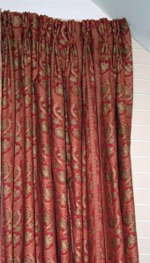 A pair of pink silk floral bro