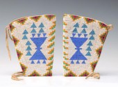 A PAIR OF PLAINS BEADED GAUNTL