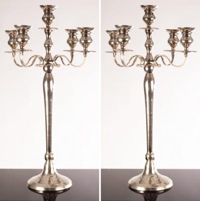 A pair of plated four-branch