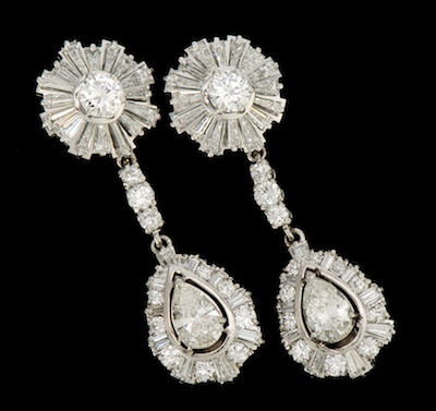 A Pair of Platinum and Diamond