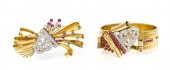 *A Pair of Platinum and Diamon