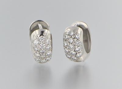 A Pair of Platinum and Diamond