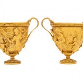 A Pair of Pompeiian Style Gilt