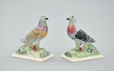 A Pair of Porcelain Birds The