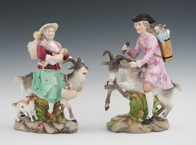 A Pair of Porcelain Figures Count