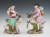 A Pair of Porcelain Figures Co