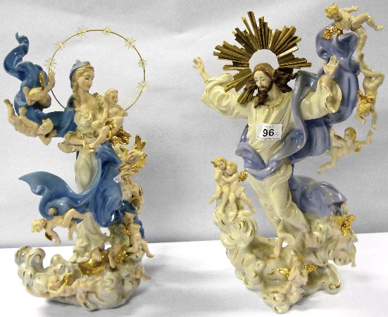 A Pair of Porcelain figures of