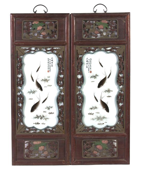 A Pair of Porcelain Plaques
